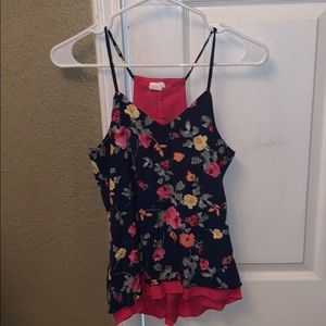 Floral tank top